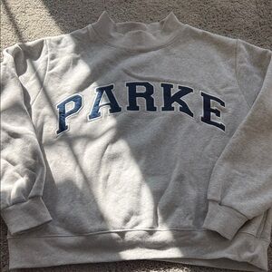 Parke Mockneck in Gray/Denim (L/XL)